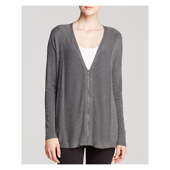 EILEEN FISHER Zip Front Cardigan - Picture 1 of 7